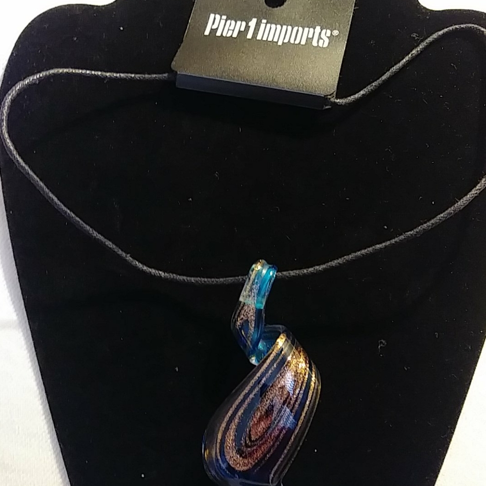 Pier 1 Glass Rope Necklace